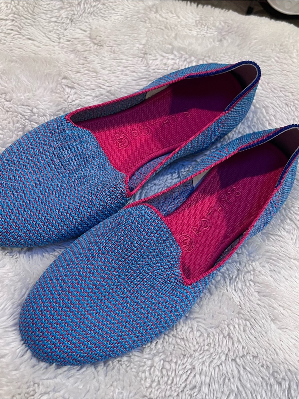 Rothy’s Bluebell Triple Stitch Loafer Flat Size 10 - Picture 2 of 11